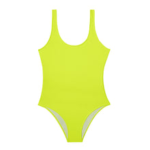Load image into Gallery viewer, NEON YELLOW ADULTS SWIMSUIT
