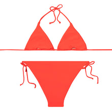 Load image into Gallery viewer, NEON ORANGE ADULTS TRIANGLE BIKINI
