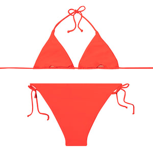 NEON ORANGE ADULTS TRIANGLE BIKINI