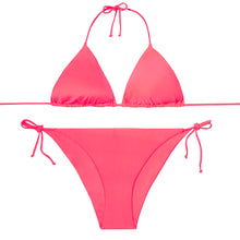 Load image into Gallery viewer, NEON FUCHSIA ADULTS TRIANGLE BIKINI
