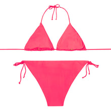 Load image into Gallery viewer, NEON FUCHSIA ADULTS TRIANGLE BIKINI
